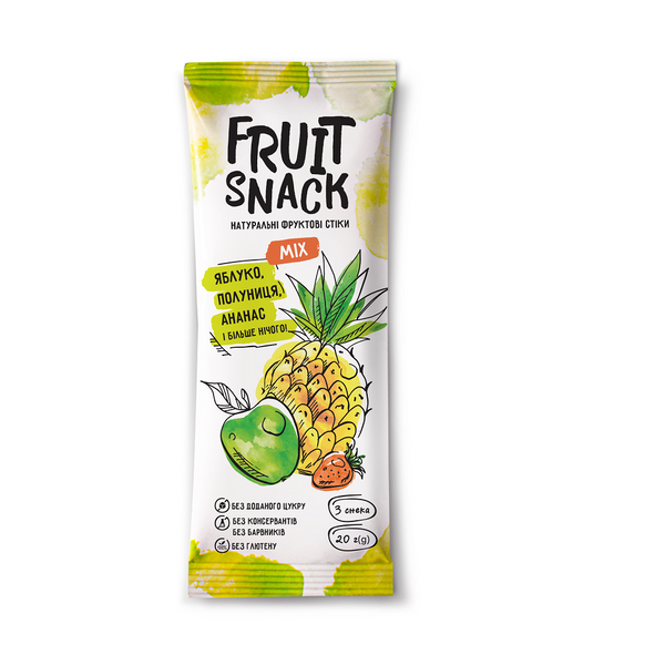Фруктові снеки FRUIT SNACK - MIX (20 г) FS-09004 фото